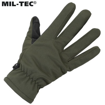 ЗИМНИЕ ПЕРЧАТКИ MIL-TEC SOFTSHELL THINSULATE TOUCH OLIVE L