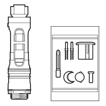 Сливной механизм для унитаза 3/6л с кнопкой Roca