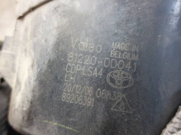 HALOGEN LEVÝ + PRAVÝ TOYOTA AVENSIS T25 FACELIFT 52128-05050 81210-0D041