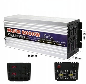 PRZETWORNICA, PEŁEN SINUS DC 12V To AC 220V