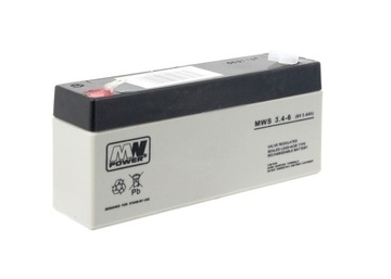 Akumulator żelowy MW POWER 6V 3,4Ah UPS żelówka