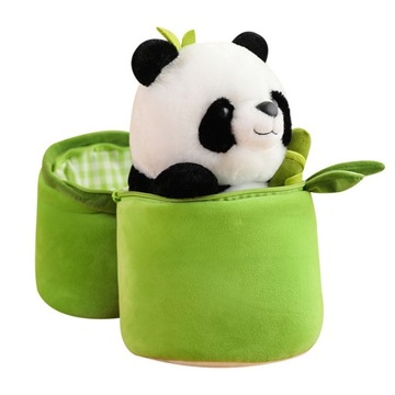 плюшевый талисман панда из бамбука 2в1