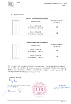 Правая дверь 68 мм внешний 80 см чистый воздух
