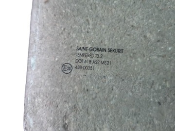 KIA VENGA SKLO (OKNO) DVEŘE PRAVÝ ZADNÍ