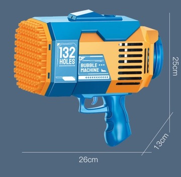 Пузырьковая машина Базука ПИСТОЛЕТ USB АККУМУЛЯТОР