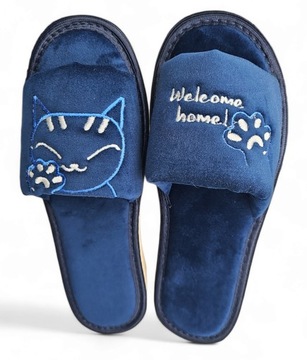 Kapcie damskie, pantofle welcome home, ciapy góralskie rozm. 39