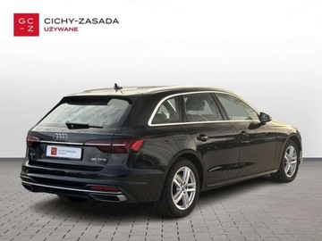 Audi A4 B9 Avant Facelifting 2.0 35 TFSI 150KM 2021 Audi A4 Avant FVmarza skorzana tapicerka kamera cofania ACC od Dealera, zdjęcie 4