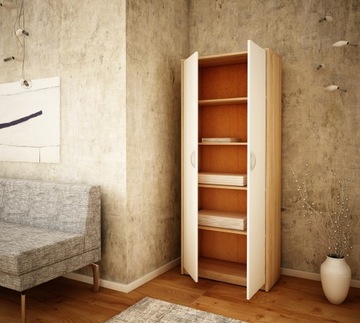 ШКАФ ДЛЯ ОБУВИ, КНИЖНЫЙ ШКАФ, R005 SONOMA-WHITE, ШКАФ,