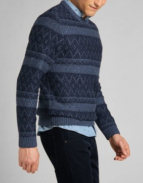 LEE CREW SEAS KNIT MĘSKI SWETER KLASYCZNY L