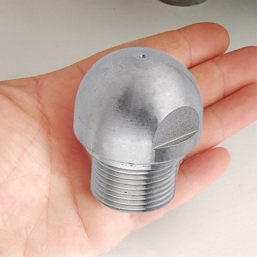 Насадка для прочистки канализации с кнопочным наконечником. Давление до