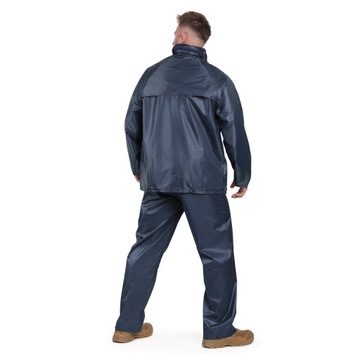 Komplet przeciwdeszczowy Mil-Tec kurtka + spodnie - Niebieski M