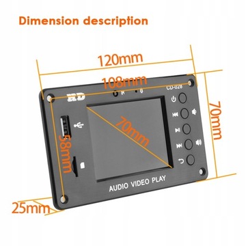 Автомобильный декодер подключения Bluetooth 5.0 MP5