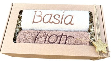 Рождественский подарок ТОЛСТЫЕ Полотенца с именной вышивкой