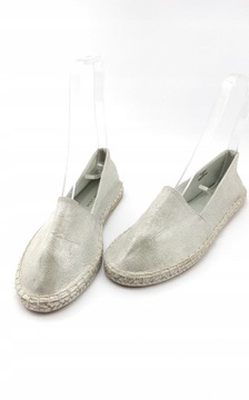 SREBRNE ESPADRYLE 37