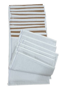 Worki PP 10szt 60x105 z wkładem papierowym grube pasza mąka wytrzymałe