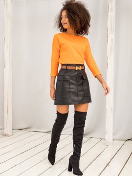 Оранжевая ЖЕНСКАЯ БЛУЗКА из МЯГКОГО хлопка