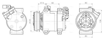 AVA QUALITY COOLER MTAK295 KOMPRESOR KLIMATIZACE