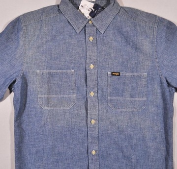 WRANGLER koszula blue LS WORKWEAR SHIRT _ L 40