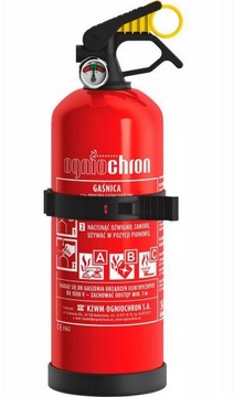 GAŚNICA SAMOCHODOWA Z MANOMETREM I WIESZAKIEM 2KG