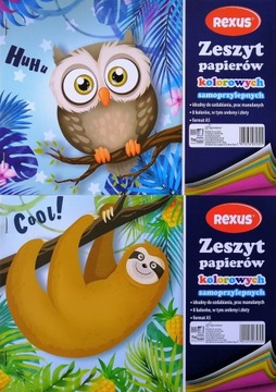 PAPIER KOLOROWY SAMOPRZYLEPNY A5/8 KOLORÓW
