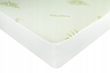 ЗАЩИТНЫЙ ЧЕХОЛ ДЛЯ МАТРАСА 200x200 ВОДОНЕПРОНИЦАЕМЫЙ ЛАСТИК АЛОЭ ВЕРА ВОКРУГ