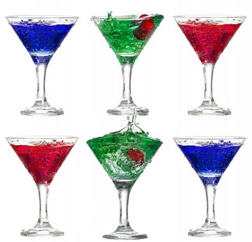 Kieliszki do martini drinków deserów MISKET LAV komplet 6 szt 175 ml