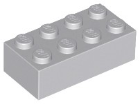 LEGO Klocek 2x4 3001 - Jasnoszary/L B Gray NOWY