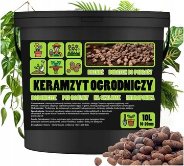 Keramzyt Ogrodniczy Podłoże Drenaż Ceramiczny WYGODNE WIADERKO 10L