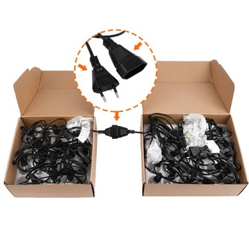 GIRLAND УЛИЧНЫЕ САДОВЫЕ ЛАМПЫ 50 ПАТИО БАЛКОН ТЕРРАСА 15м