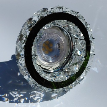 Oprawa sufitowa halogenowa szklana GU10