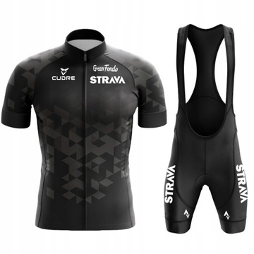 STRÓJ ROWEROWY STRAVA SPODENKI ŻELOWE KOSZULKA