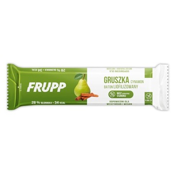BATON liofilizowany Frupp GRUSZKA CYNAMON Celiko