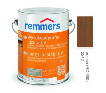 LAKIEROBEJCA LASUR UV+ REMMERS 2,5 l ORZECH UV+