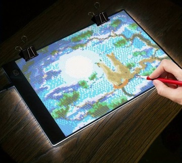 ДОСКА ДЛЯ ЧЕРТЕЖА ПЛАНШЕТ С ПОДСВЕТКОЙ СТОЛ ДЛЯ ЧЕРТЕЖА A4 ТОНКИЙ ПОРТАТИВНЫЙ