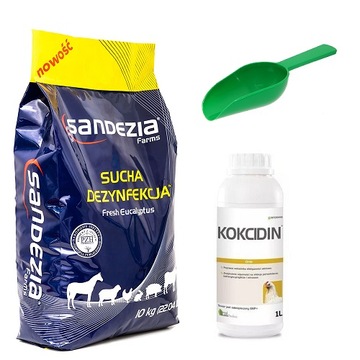 Sucha dezynfekcja Sandezia 10kg + Kokcidin +gratis
