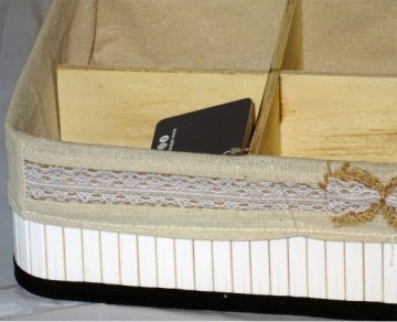 БАМБУКОВАЯ КОРЗИНА-ОРГАНИЗАТОР КОРОБКА ДЛЯ КОСМЕТИКИ