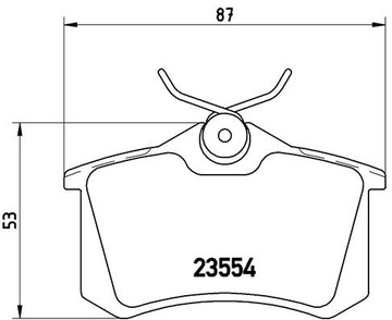 KLOCKI HAMULCOWE TYŁ SEAT IBIZA 1993-1999