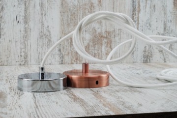 Белый хлопковый трос с натуральной оплеткой-пауком своими руками.