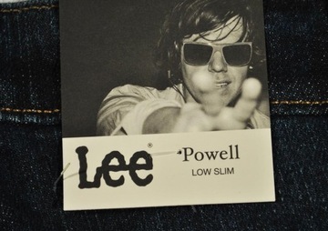 LEE spodnie SLIM low blue POWELL W28 L34