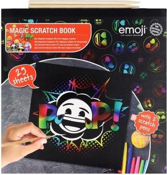 MAGIC BOOK KSIĄŻKA DO ZDRAPYWANIA EMOJI 25 str 39