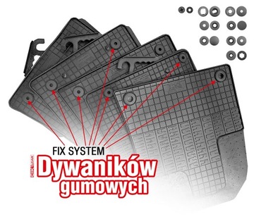 РЕЗИНОВЫЕ КОВРИКИ FIAT 500 с 2008 г./гибрид *CikCar