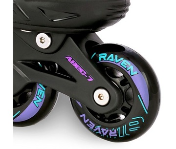 Роликовые коньки Роликовые коньки 4в1 Регулируемые RAVEN Cande Black 38-42 Резина