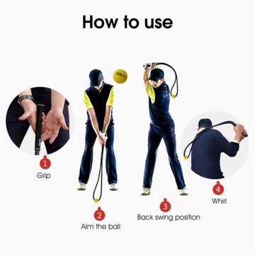 Портативная веревка для гольфа, практичная тренировка по свингу