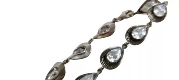 БРАСЛЕТ СЕРЕБРА 925 ПРОБЫ 15.2G С БЕЛЫМ ЦИРКОНОМ