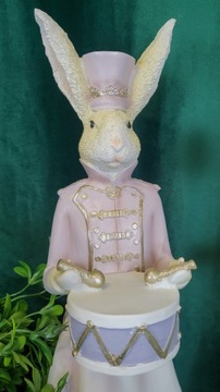 КРОЛИК ЗАЯЦ СТОЯЩИЙ ПАСТЕЛЬ 43 см СМЕШАЙТЕ ДВА УЗОРА на выбор