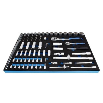 Пенопластовая вставка для набора инструментов Тележка 1/4+1/2