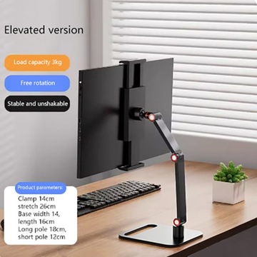 16-calowy przenośny uchwyt na monitor na biurko Metalowy stojak
