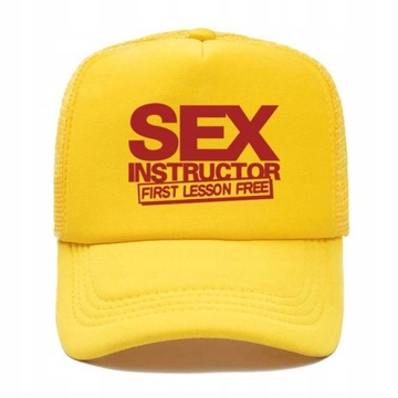 Instruktor seksu śmieszna czapka z daszkiem v5