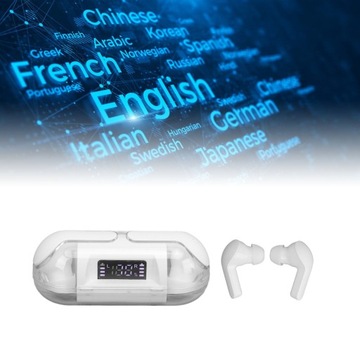 Переводчик наушников Bluetooth 5.3 144 языка цифровой дисплей мощности перевод