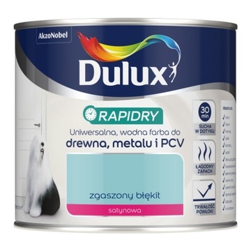 DULUX RAPIDRY УНИВЕРСАЛЬНАЯ КРАСКА Пыльно-синяя 0,4 л ДЕРЕВО МЕТАЛЛ ПВХ